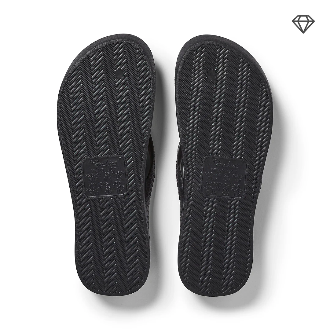 Arch Support Thongs - Classic - Crystal Black - Image 14