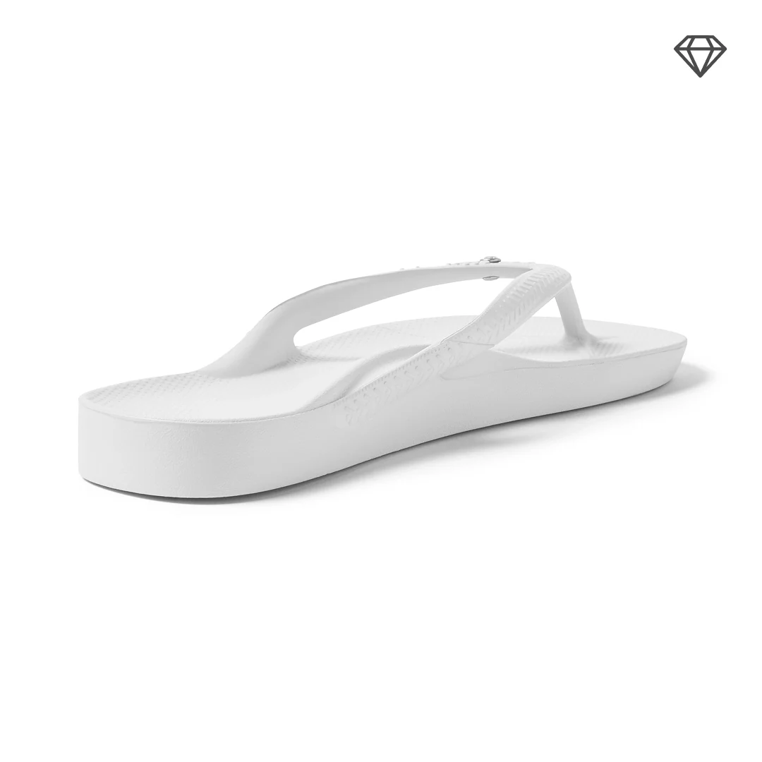 Arch Support Thongs - Classic - Crystal White - Image 10
