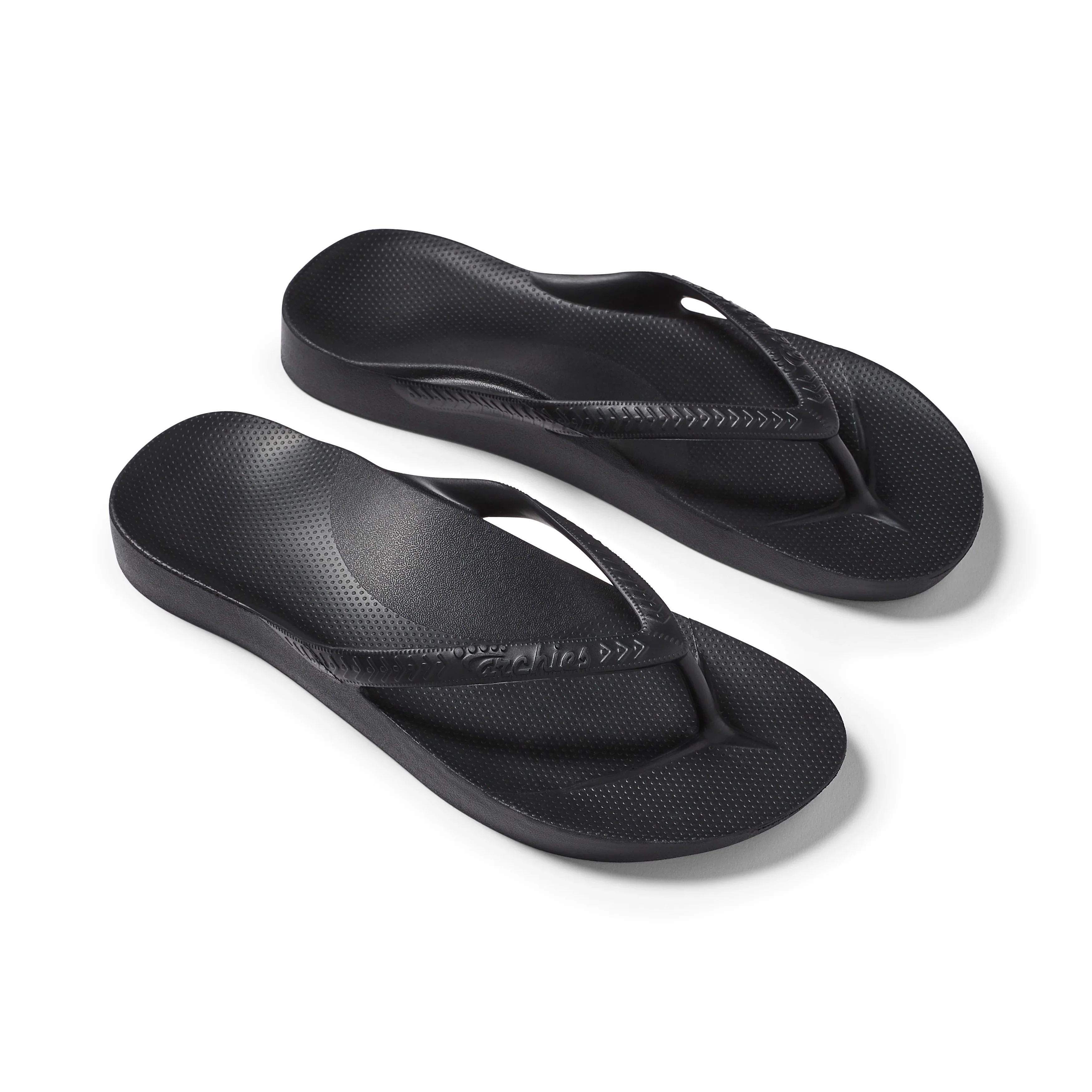 Kids - Arch Support Thongs - Black - Image 16
