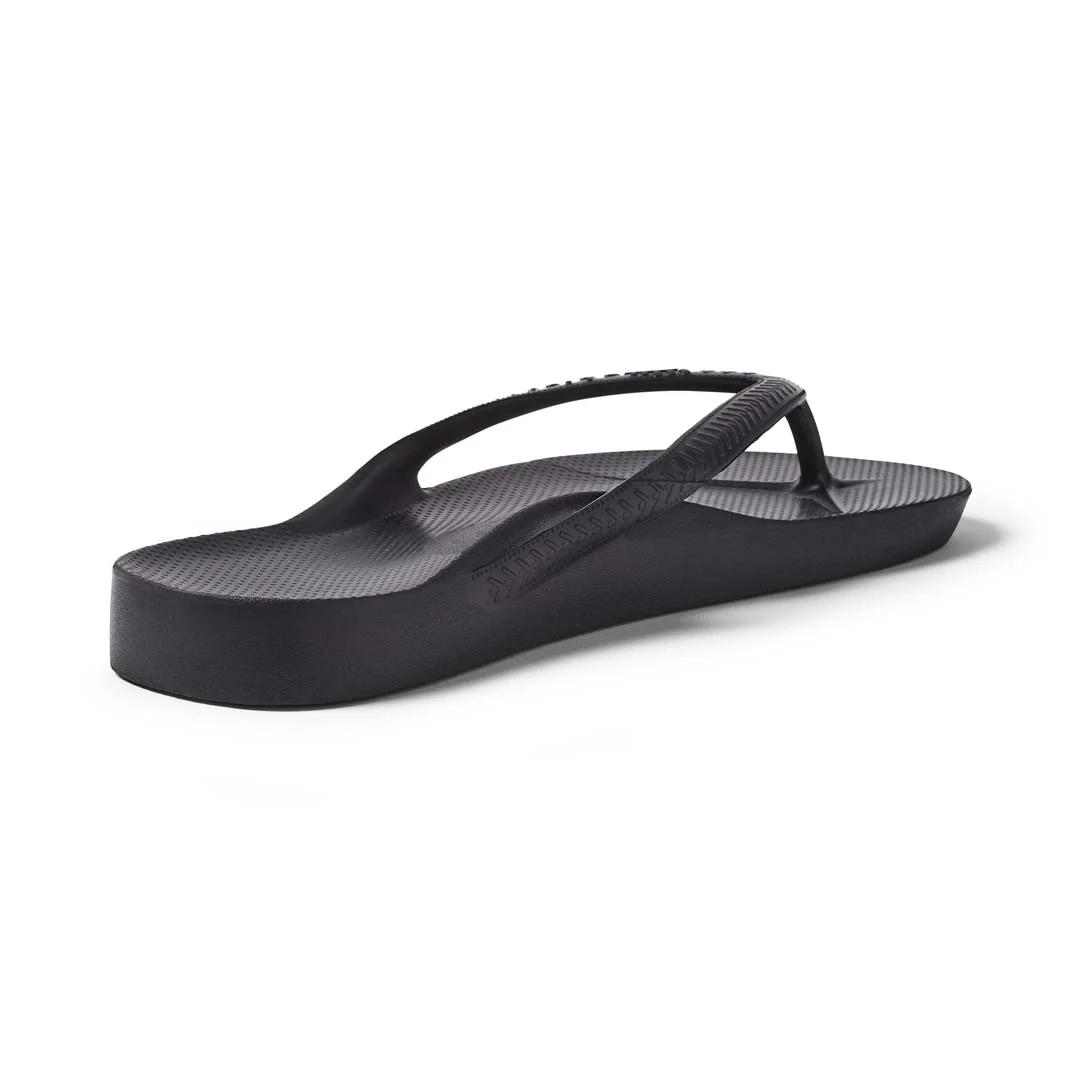 Kids - Arch Support Thongs - Black - Image 3