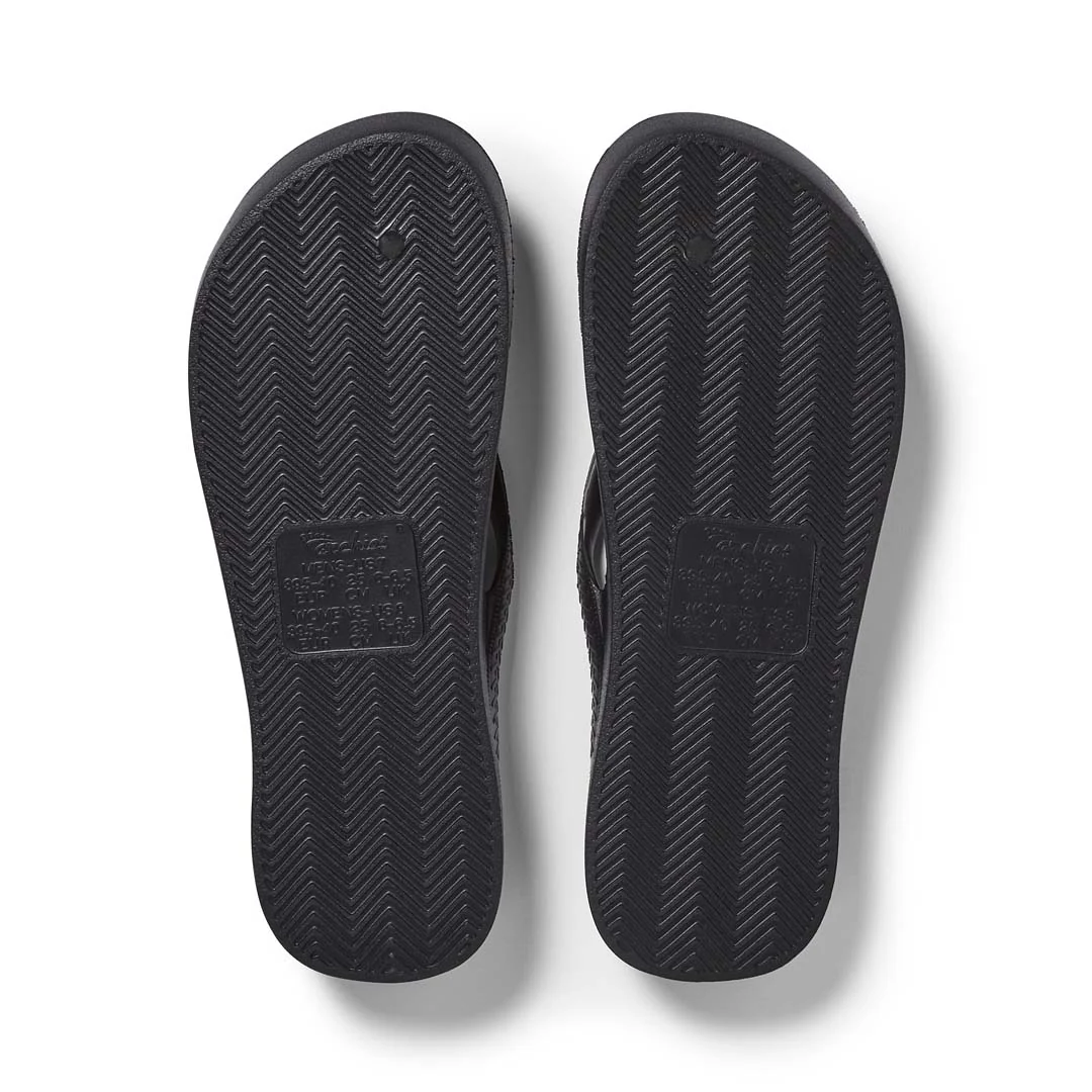 Kids - Arch Support Thongs - Black - Image 4