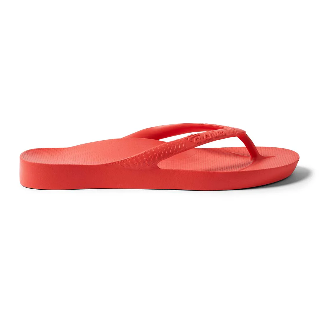 Kids - Arch Support Thongs - Coral - Image 5